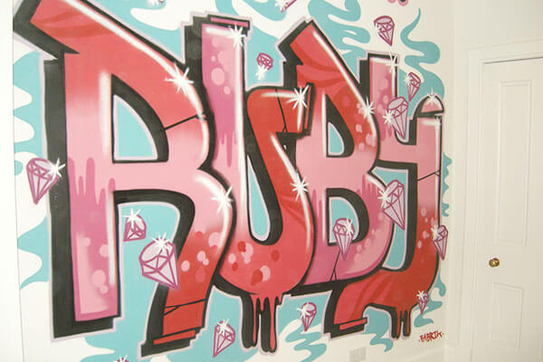 Ruby girls graffiti